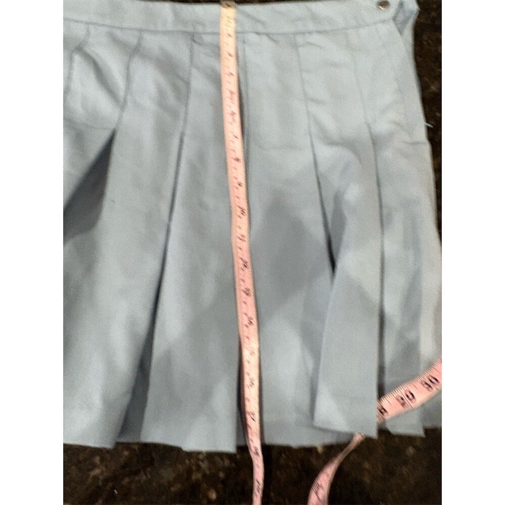 H&M Divided Skirt Womens Size 14 Light Blue Pleated Mini Schoolgirl Tennis - Picture 7 of 7